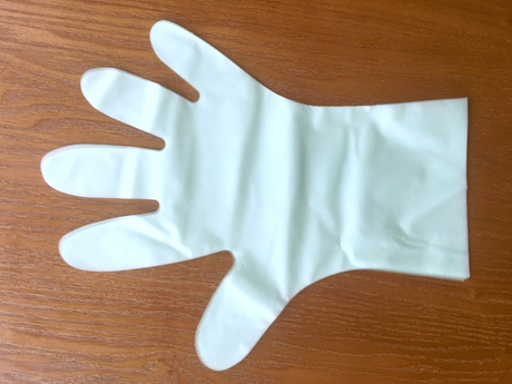 Зеленые одноразовые перчатки из ТПЭ