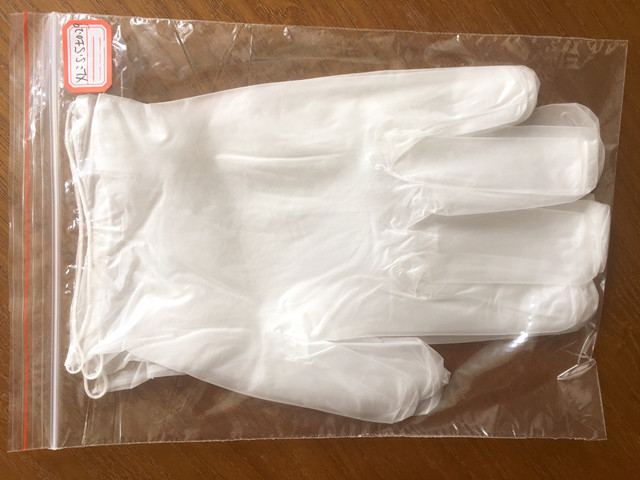 Виниловые прозрачные смотровые перчатки